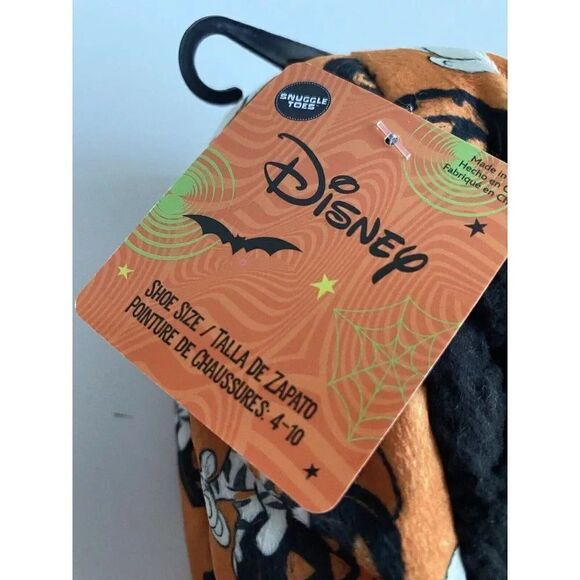 Disney Winnie The Pooh Snuggle Toes No Slip Slipper Socks Halloween  Sz 4-10 NEW - Picture 2 of 8